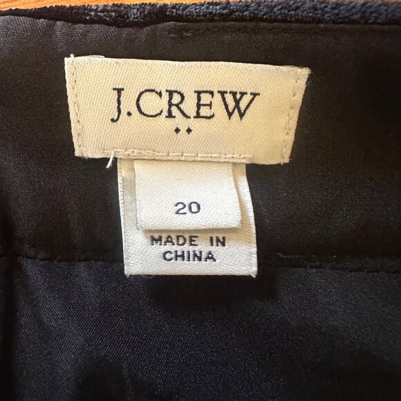 J.Crew Womens Black Velvet Skirt Size 20 - Picture 3 of 5